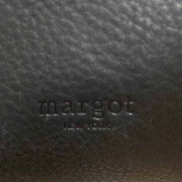 MARGOT New York Black Leather Crossbody Handbag Purse Messenger Saddlebag $168 - Picture 4 of 12